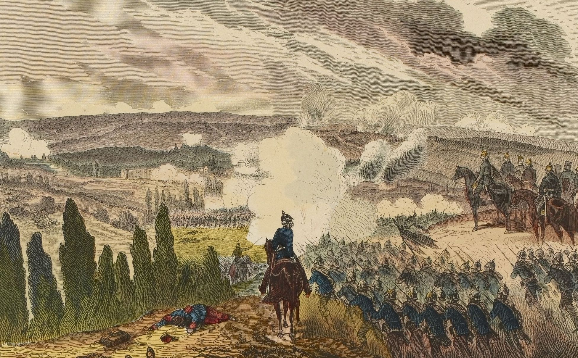 La guerre prussien de Franco. Bataille de Sedan. 1 sept. 1870. Capture