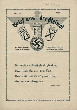 périodique de propagande nazie publié par la direction (Kreisleitung) d’un arrondissement administratif. 
