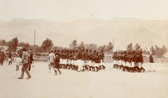 La Compagnie de tirailleurs sénégalais du capitaine Mangin en manœuvre