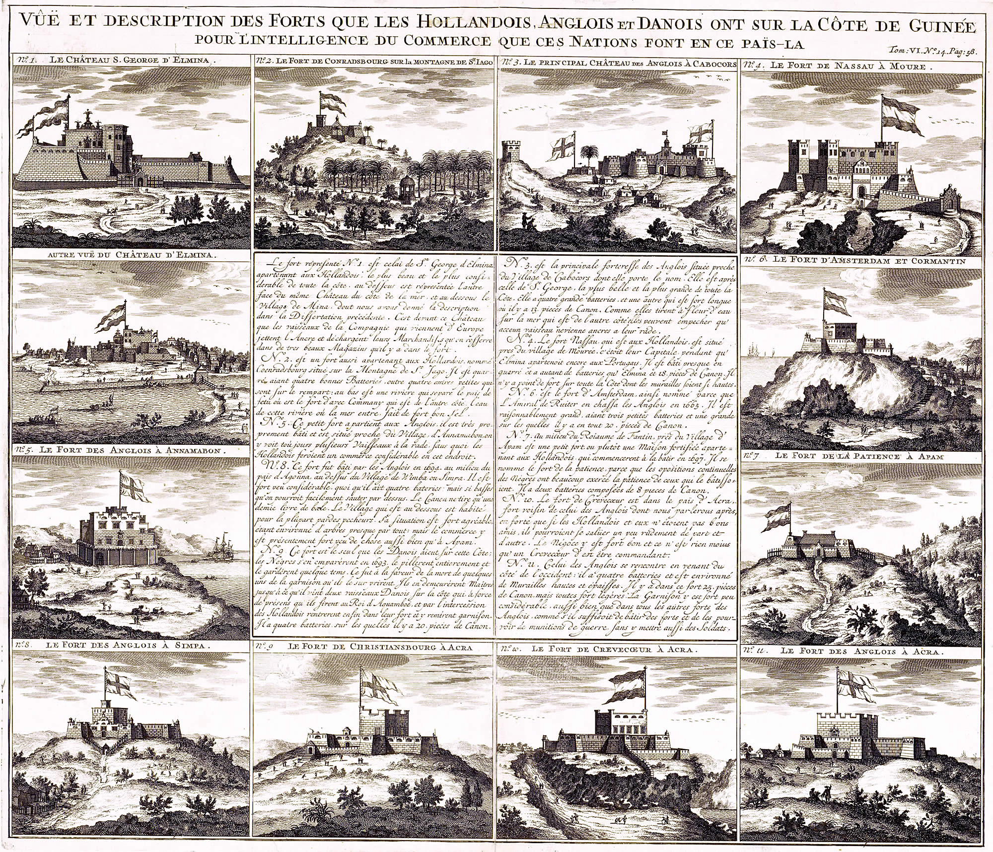 Vues et description des forts que les Hollandais, Anglais et Danois ont sur la côte de Guinée [...]