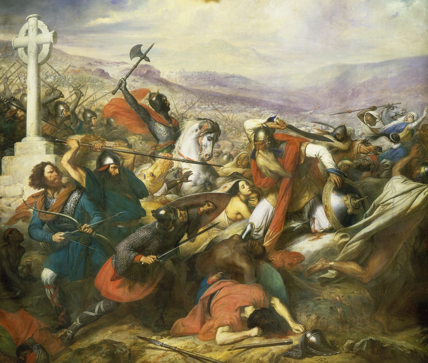 La bataille de Poitiers - Histoire analysée en images et œuvres d