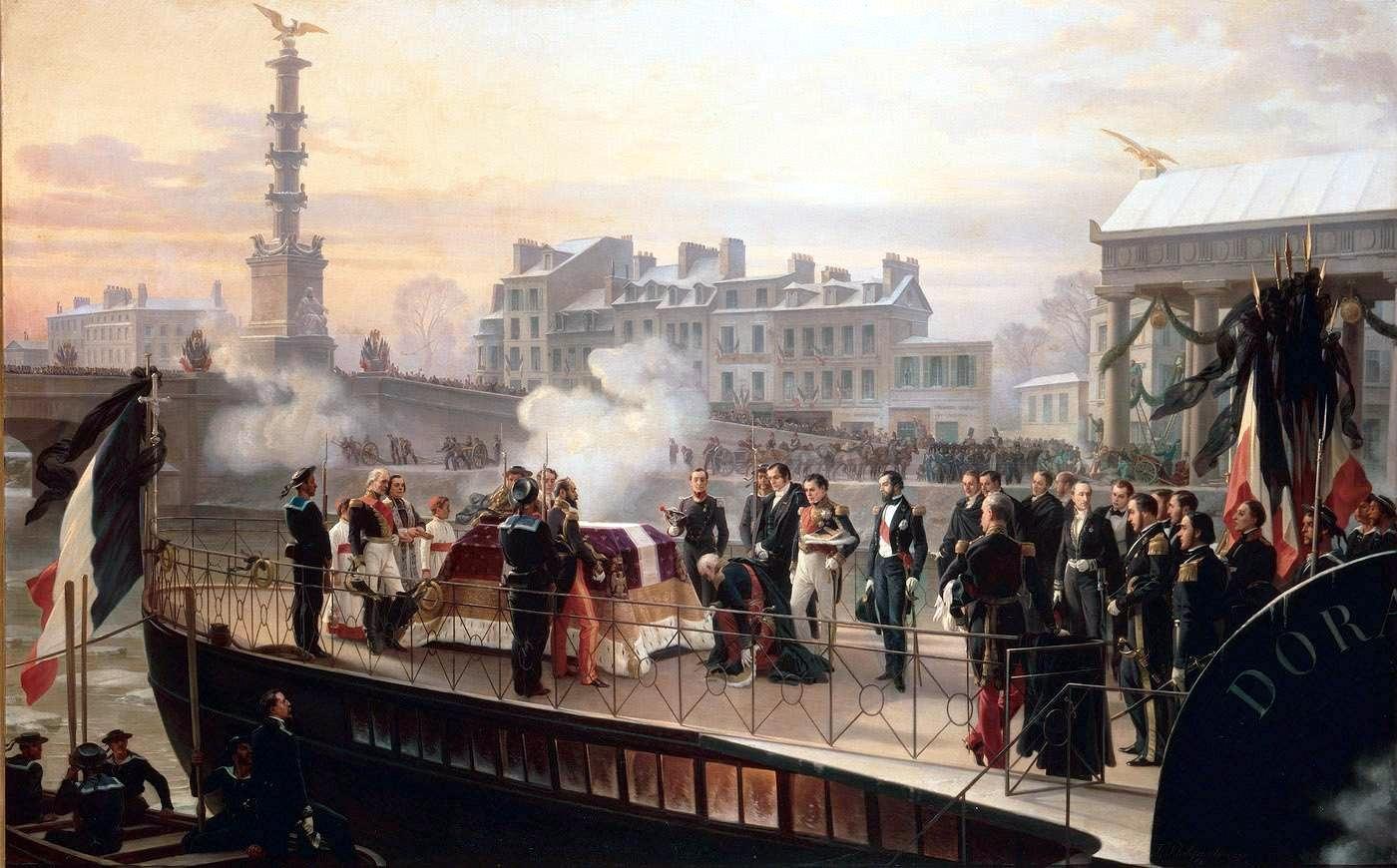 Arrivée des cendres de Napoléon à Courbevoie. 14 décembre 1840