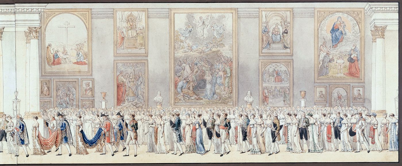Cortège nuptial de Napoléon et de Marie Louise d'Autriche. Détail - troisième partie.