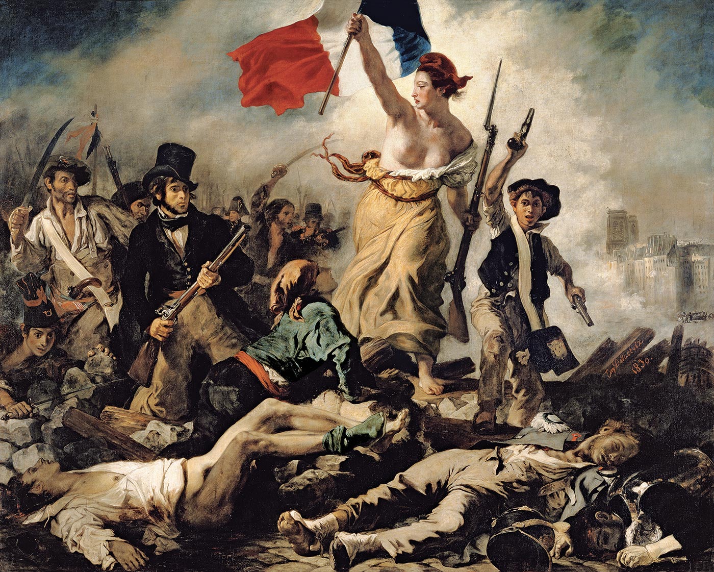 La Liberté guidant le peuple. Eugène DELACROIX (1798 - 1863)