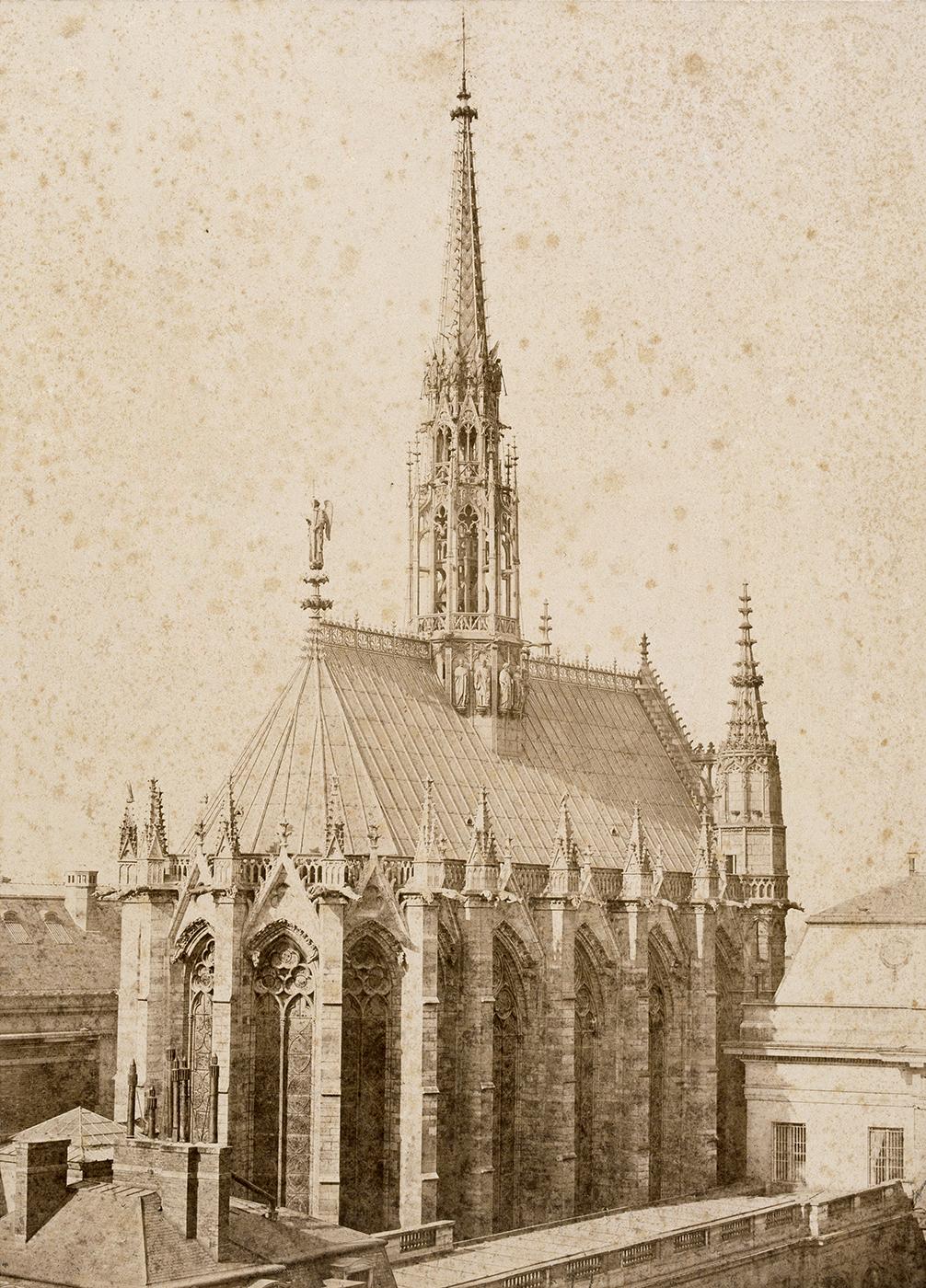 Vue de la Sainte-Chapelle après restauration.