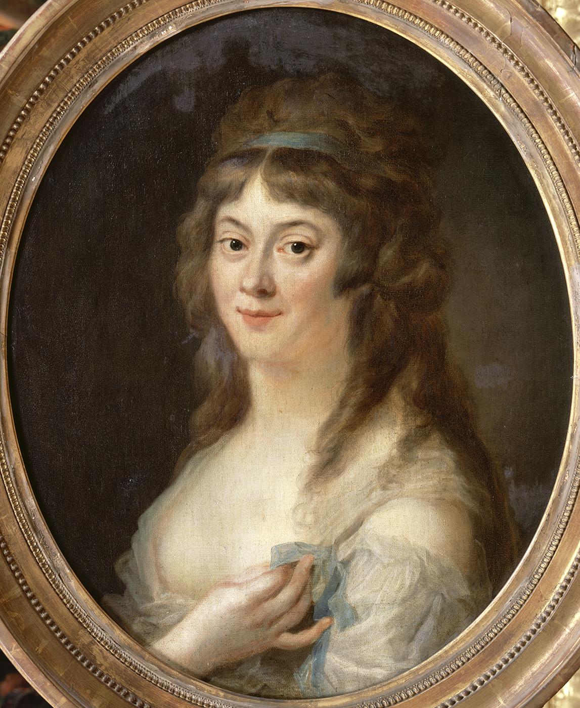 Manon Philipon, dite Madame Roland.Johann Ernst Jules HEINSIUS (1740 - 1812) 