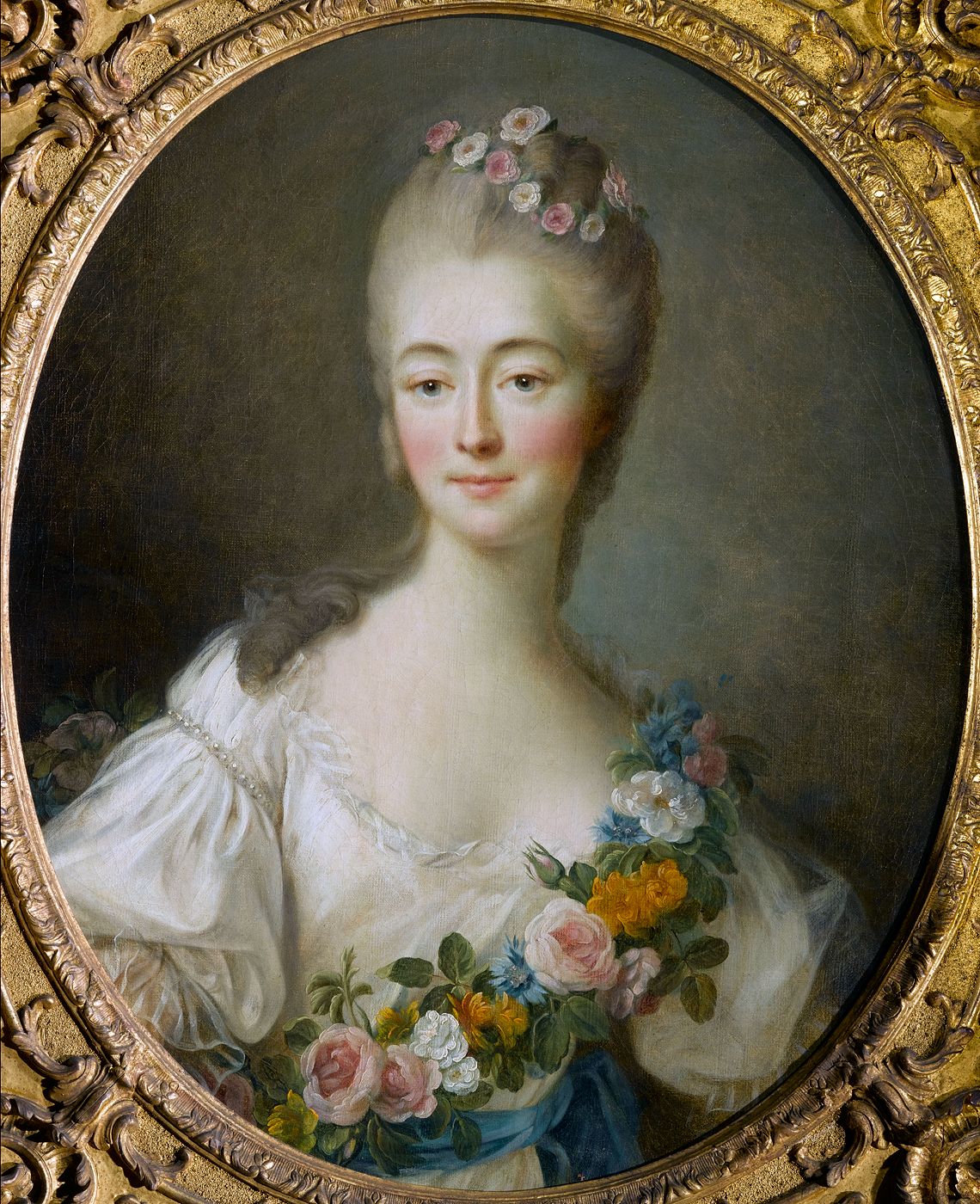 Portrait de Madame Du Barry en Flore.