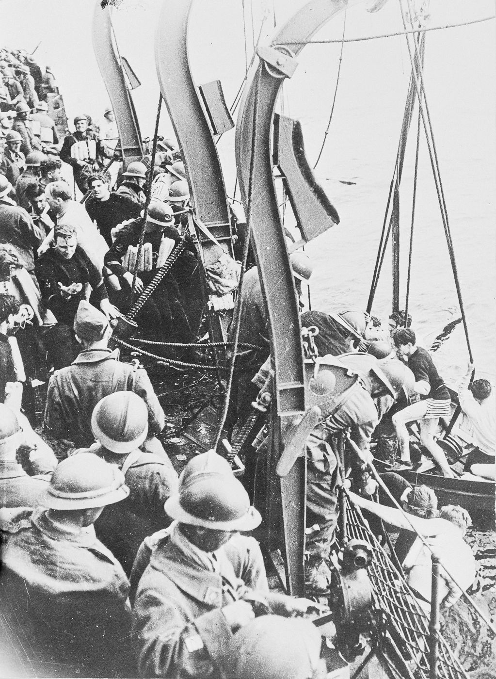 Soldats français embarqués à bord du Brancelas