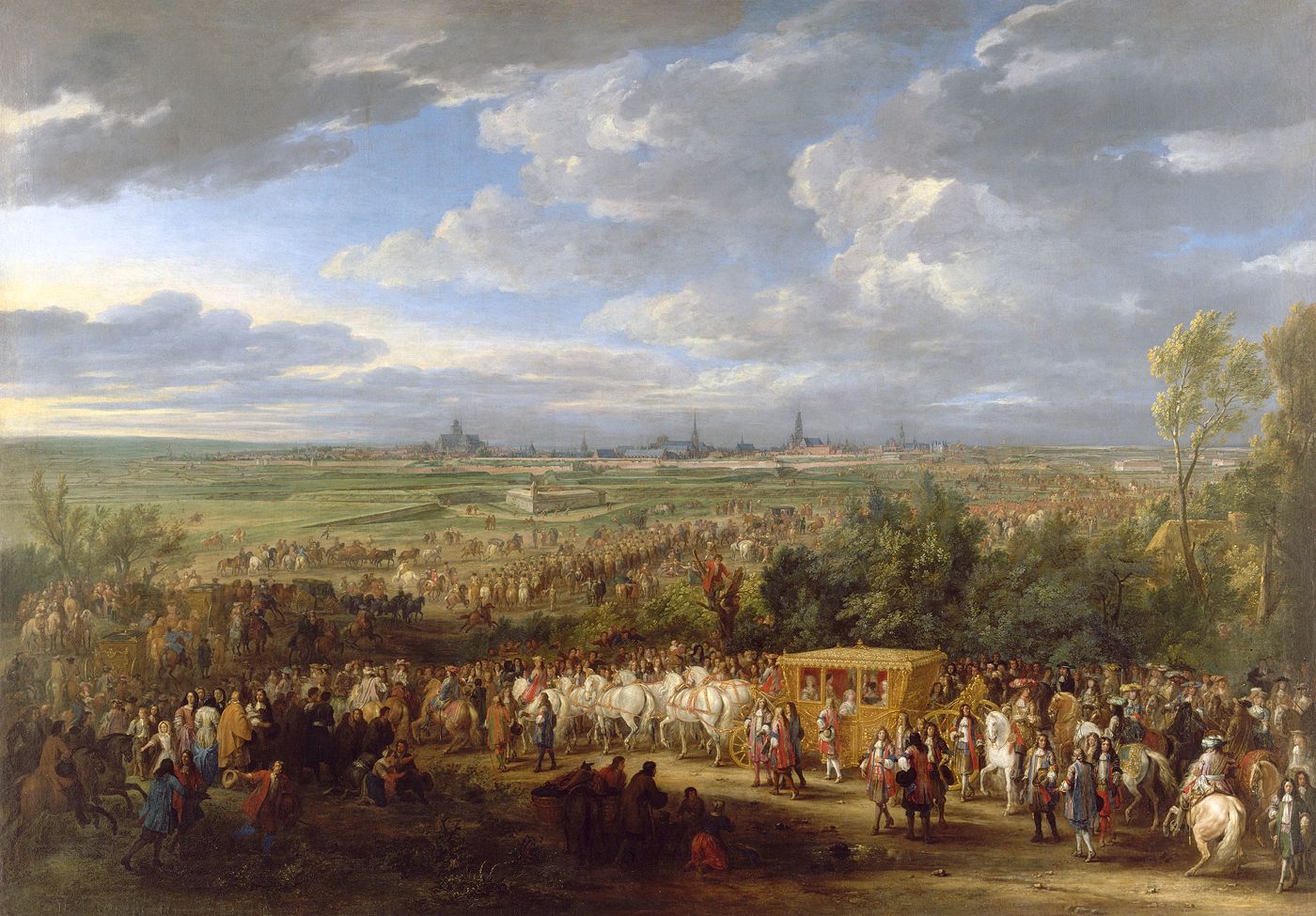 Entrée solennelle de Louis XIV et de la reine Marie-Thérèse à Arras, 30 juillet 1667.
