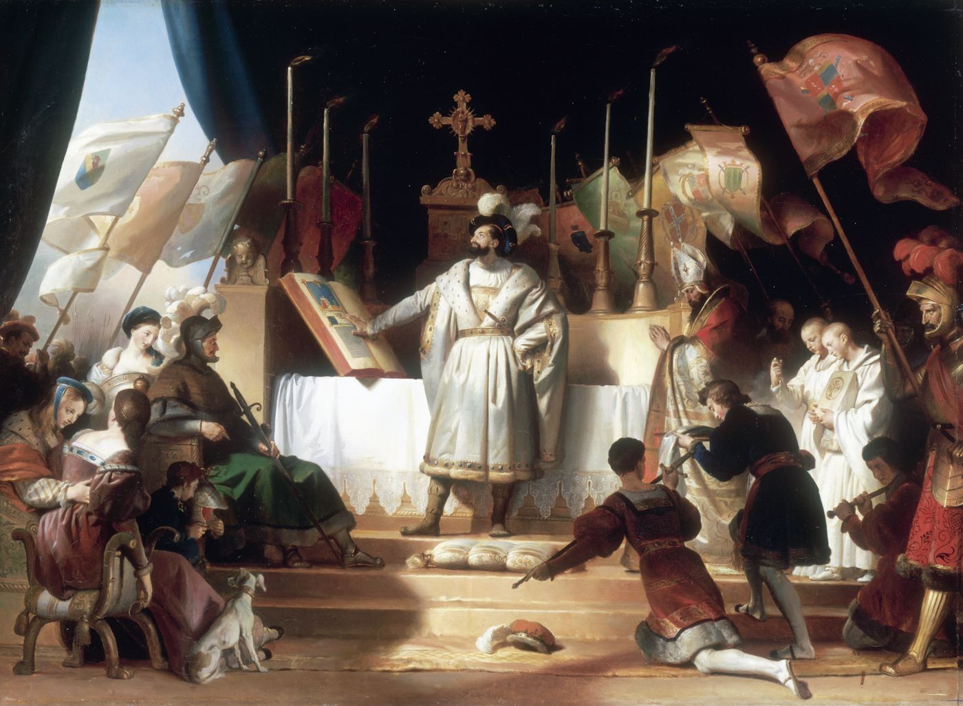 François Ier armé chevalier par Bayard, 14 septembre 1515