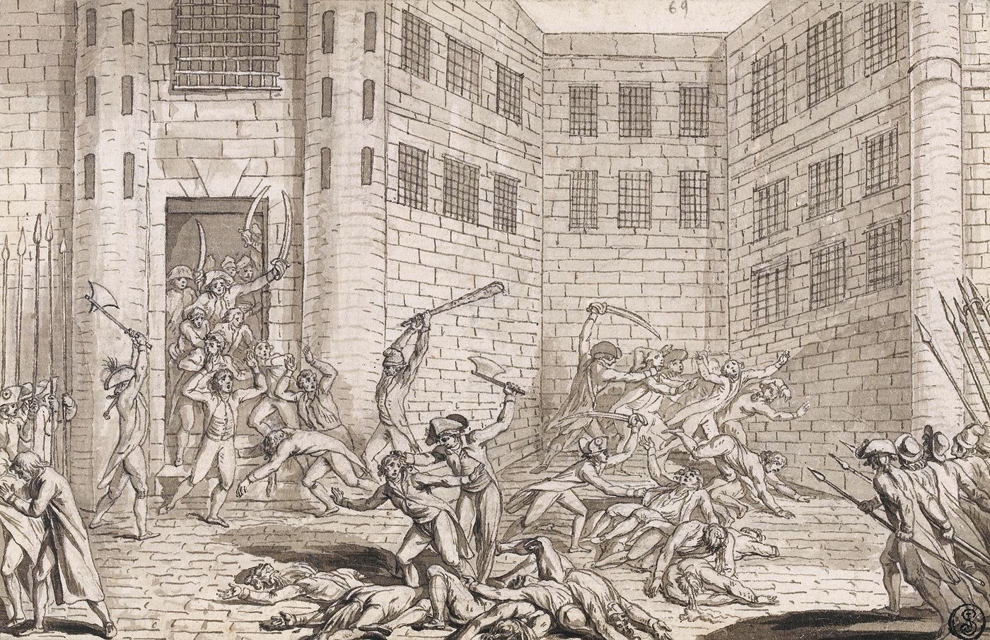 Massacre à l'abbaye de Saint-Germain-des-Prés, 2 septembre 1792.