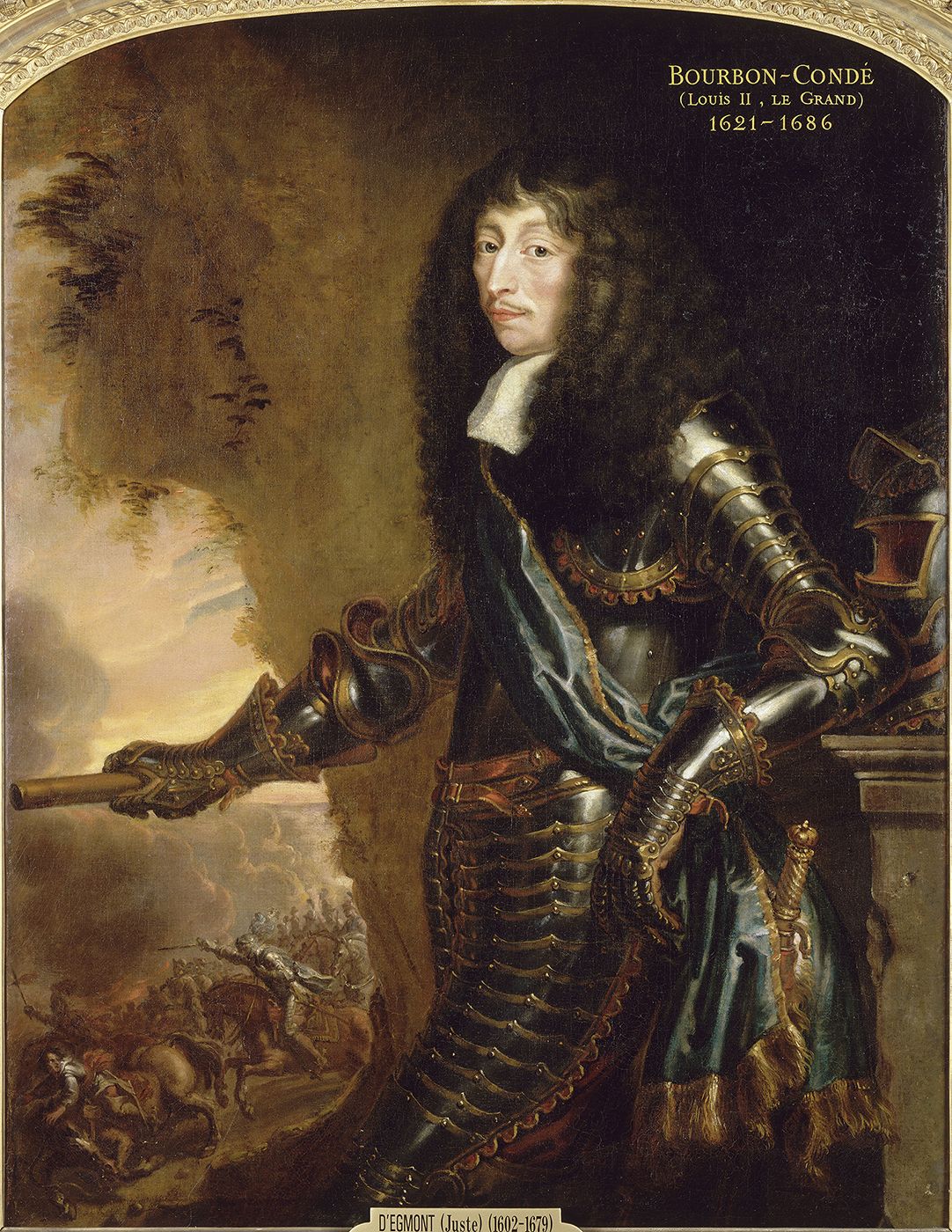 Portrait de Louis II de Bourbon dit Le Grand Condé (1621-1686) Juste D'EGMONT, Justus Van Egmont (1601 - 1674)