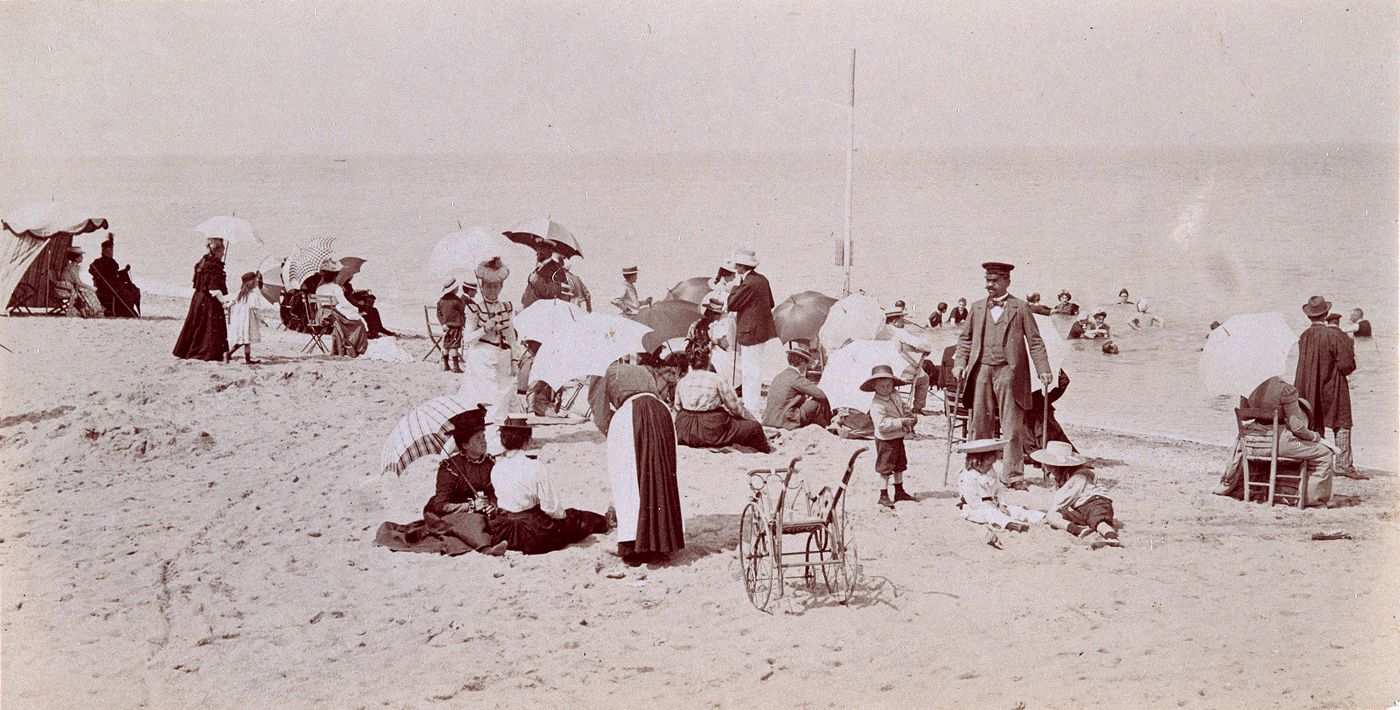 Scène de plage, Biarritz.
