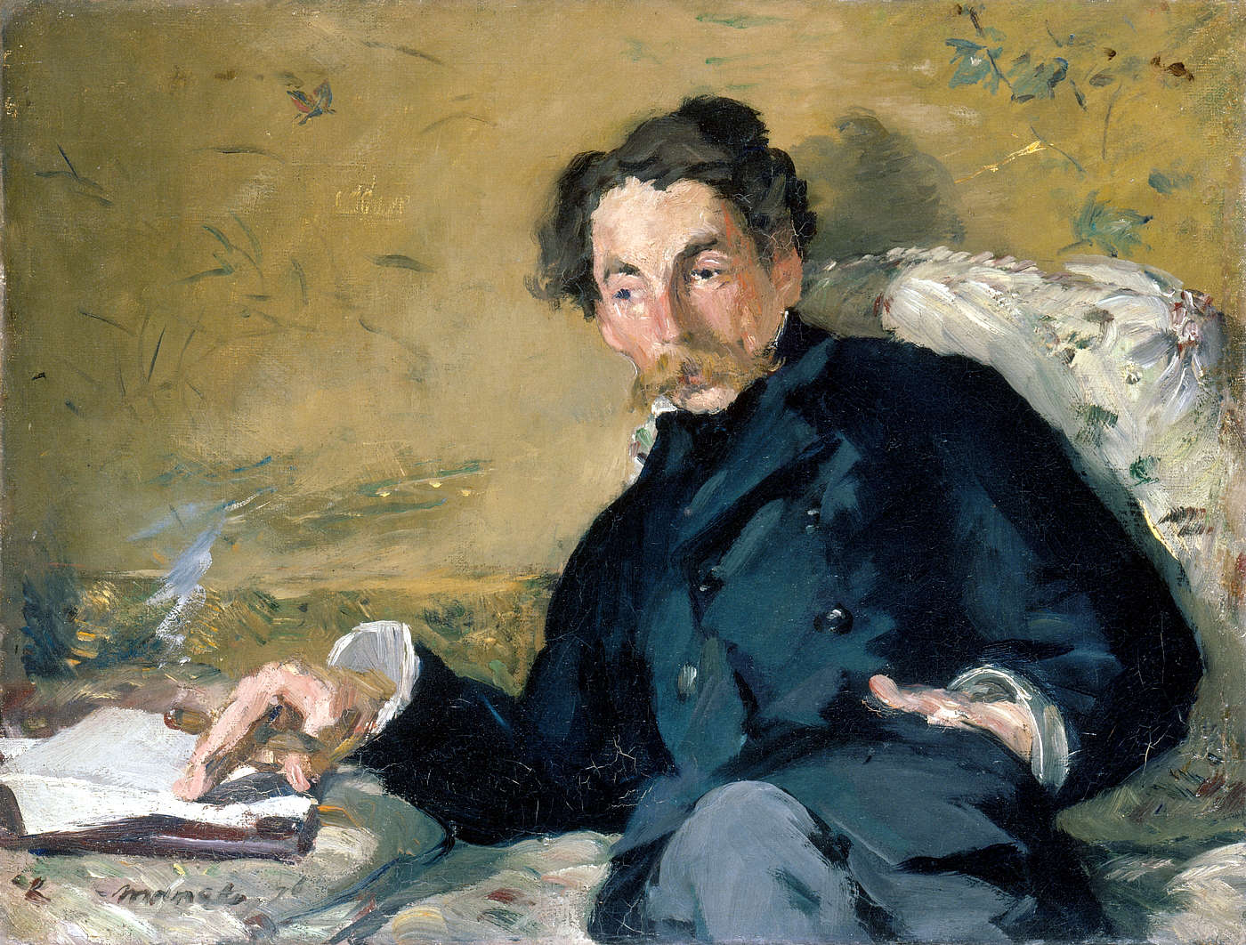 Portrait de Stéphane Mallarmé.Edouard MANET (1832 - 1883) 