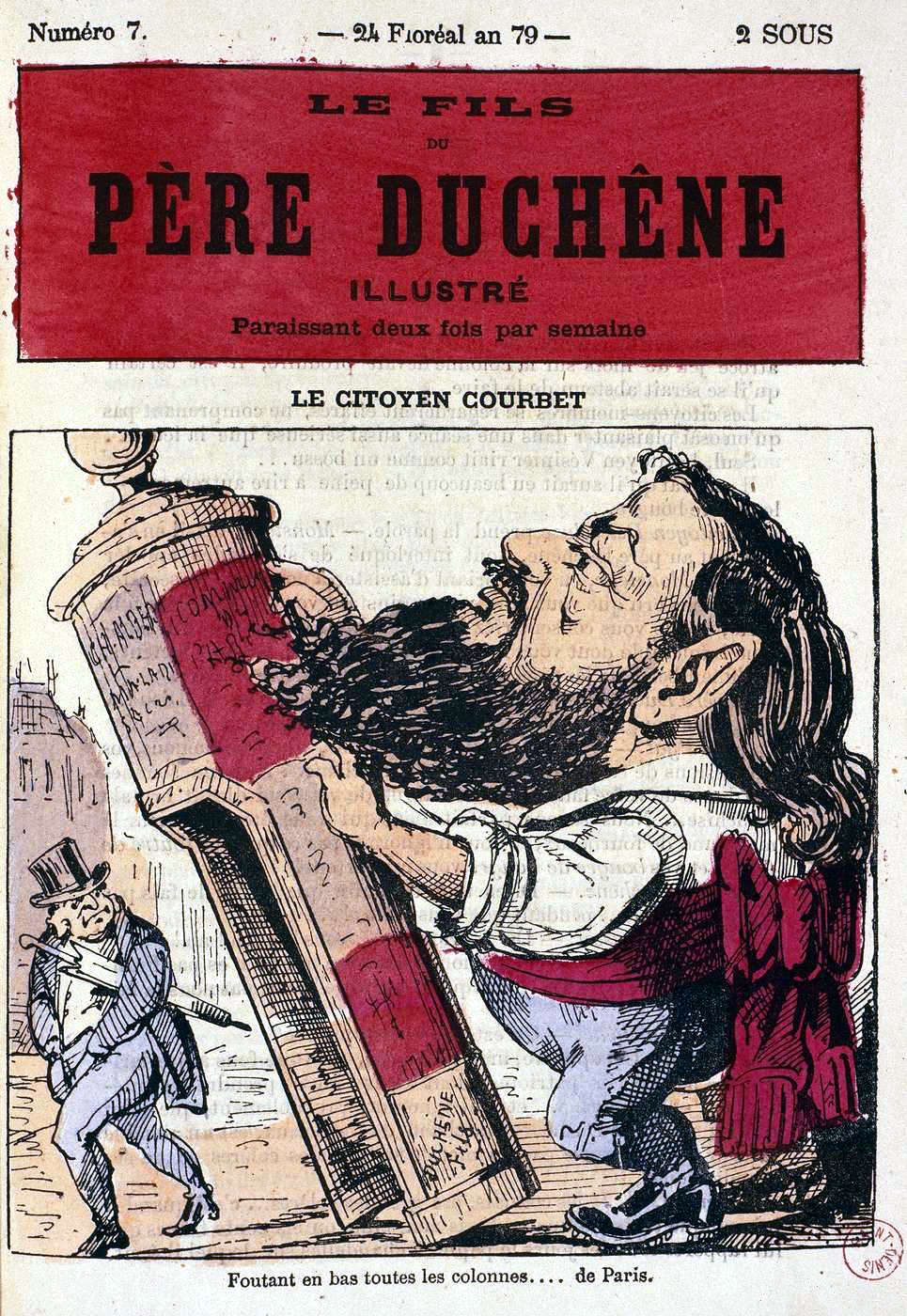 Le citoyen Courbet...foutant en bas toutes les colonnes... de Paris