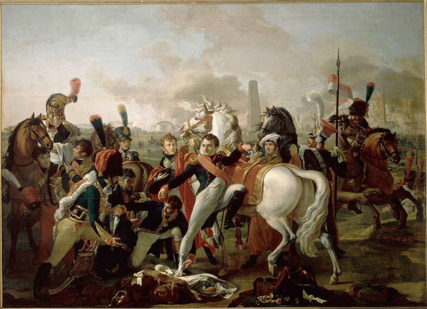 Napoléon Ier blessé devant Ratisbonne, 23 avril 1809.