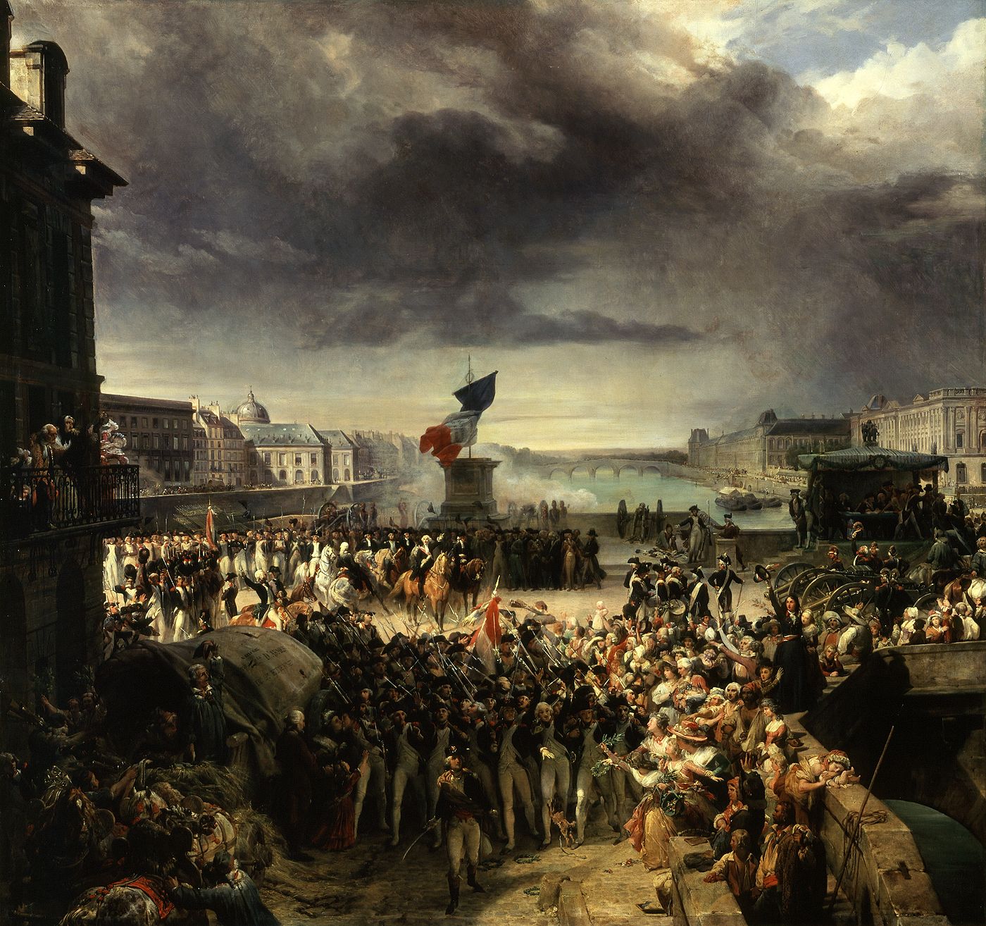La Garde nationale de Paris part pour l'armée. Septembre 1792.