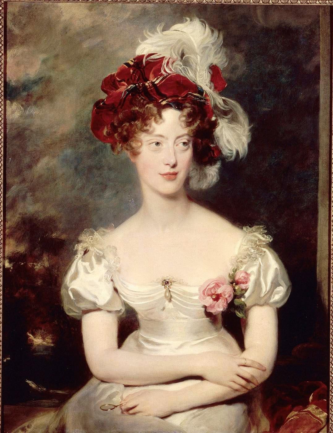 Marie-Caroline de Bourbon-Sicile, duchesse de Berry (1798-1870). Thomas LAWRENCE (1769 - 1830)