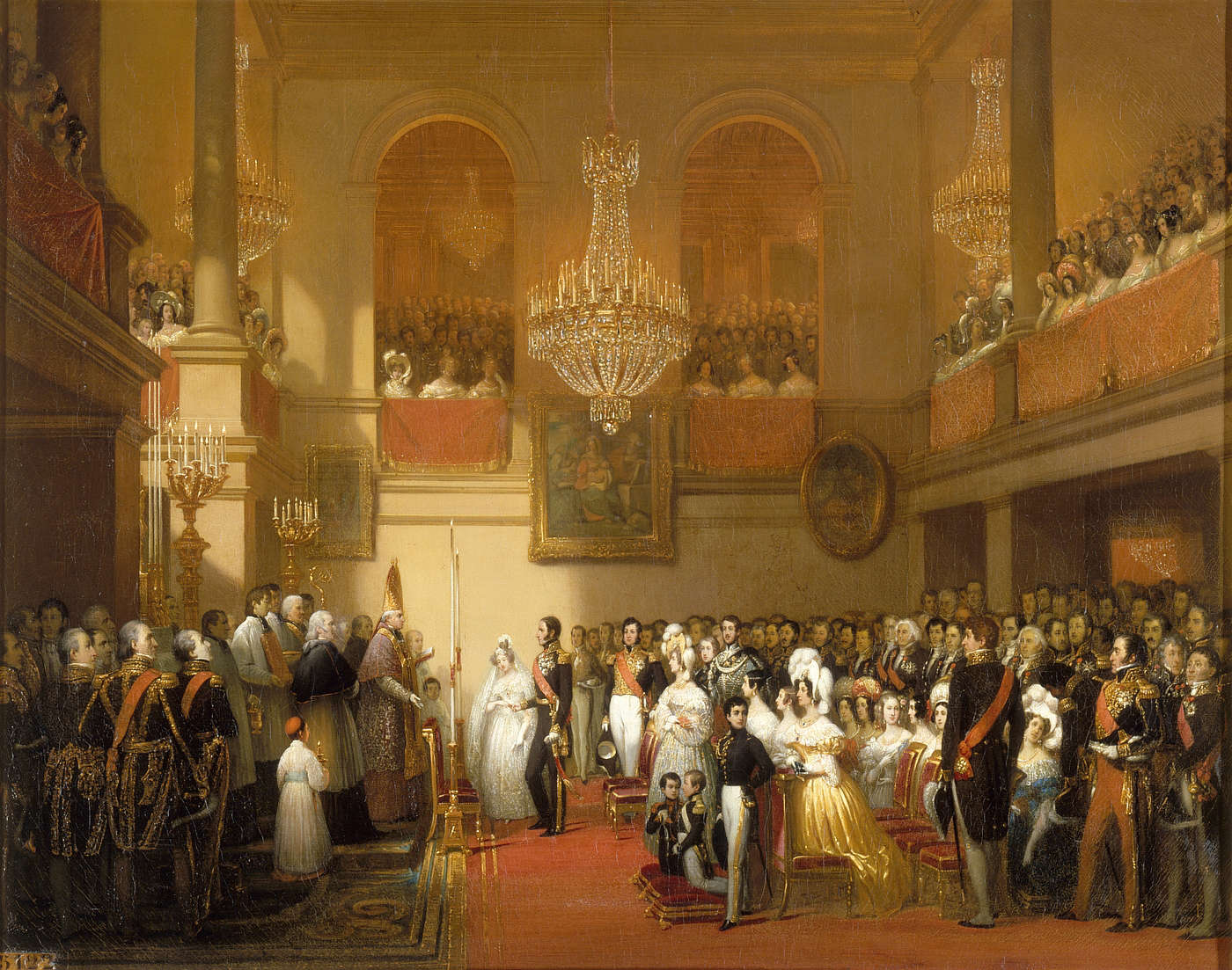 Mariage de Léopold Ier, roi des Belges et de Louise d'Orléans, le 9 août 1832