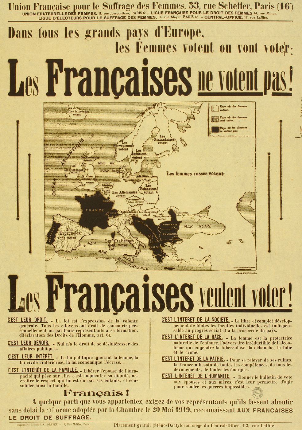 Les Françaises veulent voter !