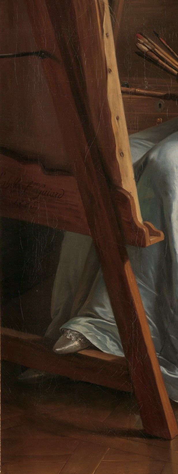 Autoportrait avec deux élèves - Adélaïde Labille-Guiard - Signature