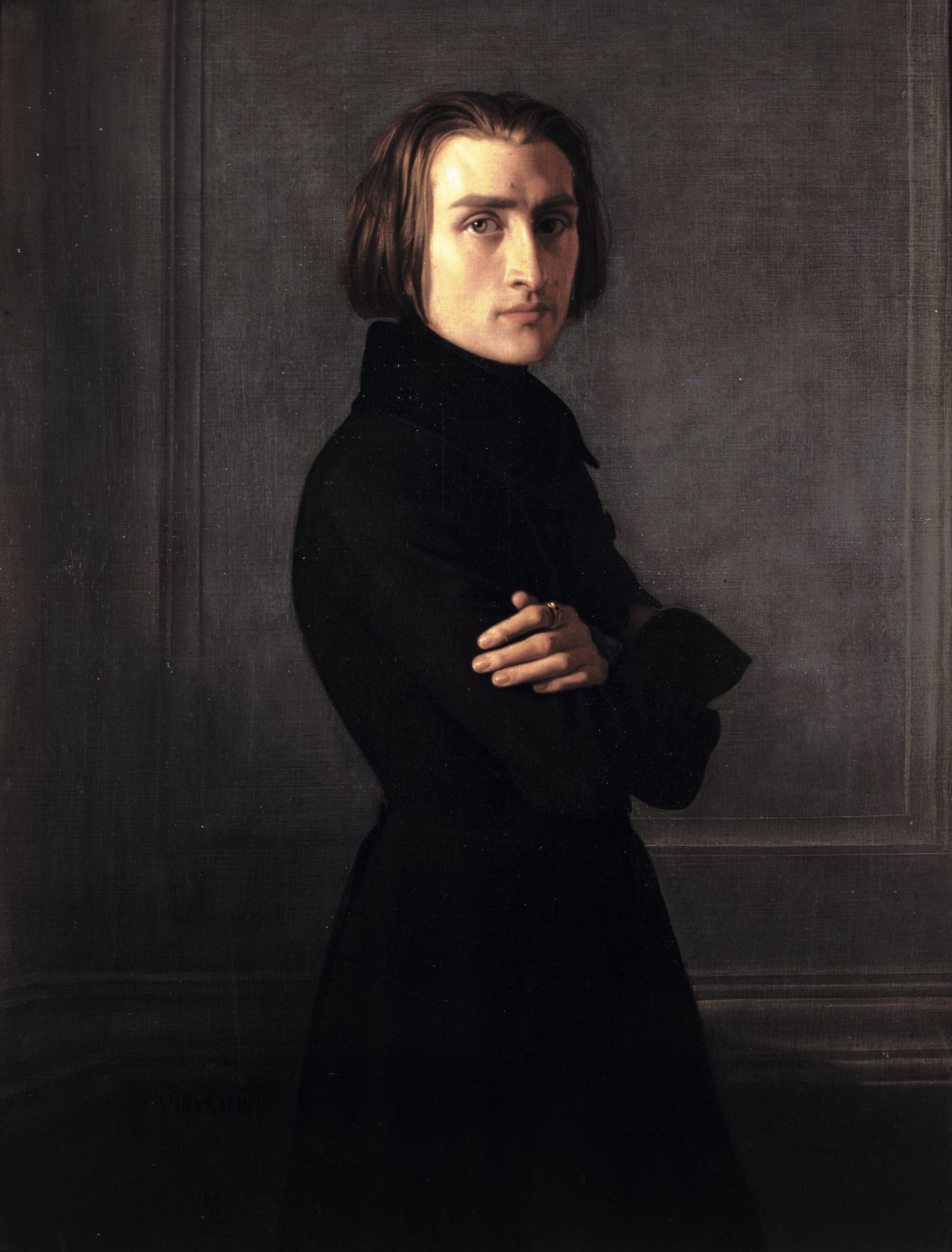Portrait de Franz Liszt. Henri LEHMANN (1814 - 1882)