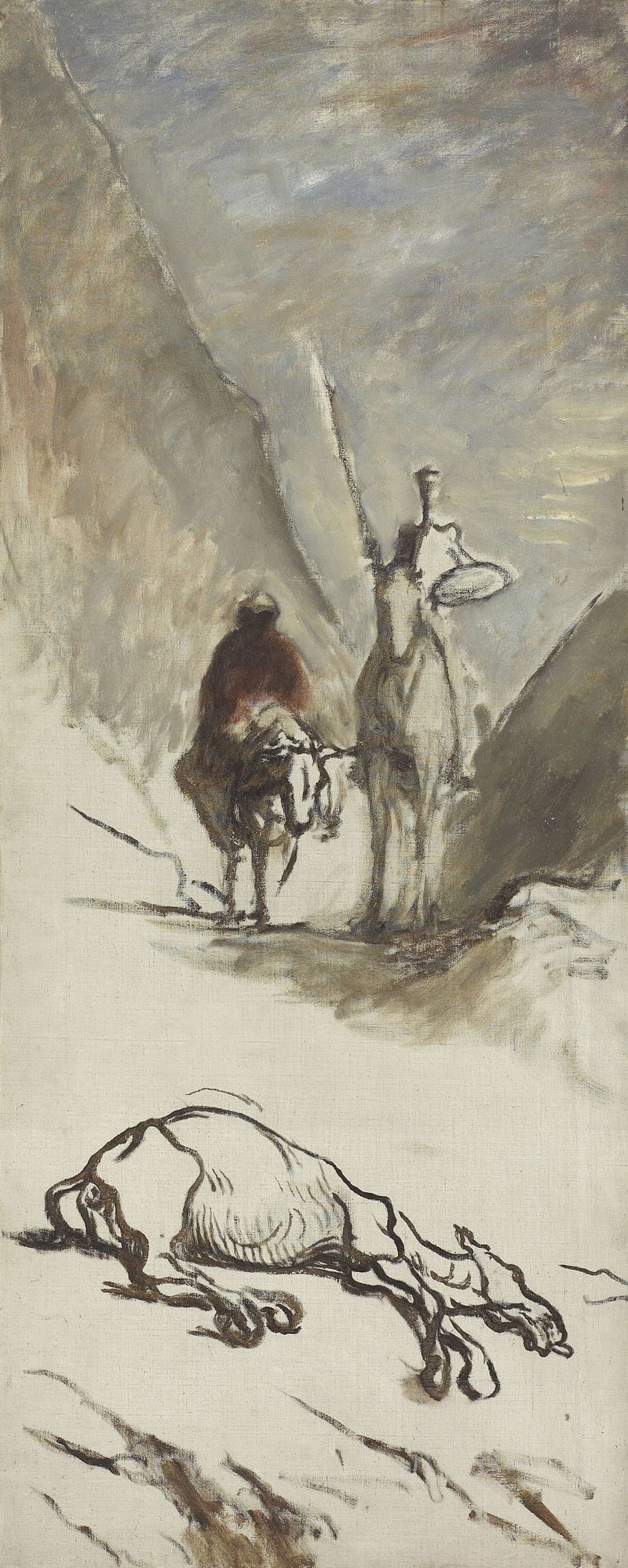 Don Quichotte et la mule morte