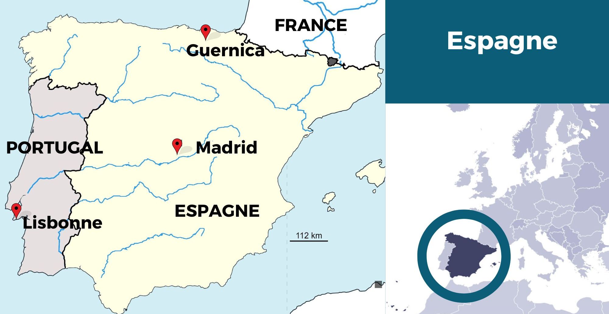 carte de l'espagne