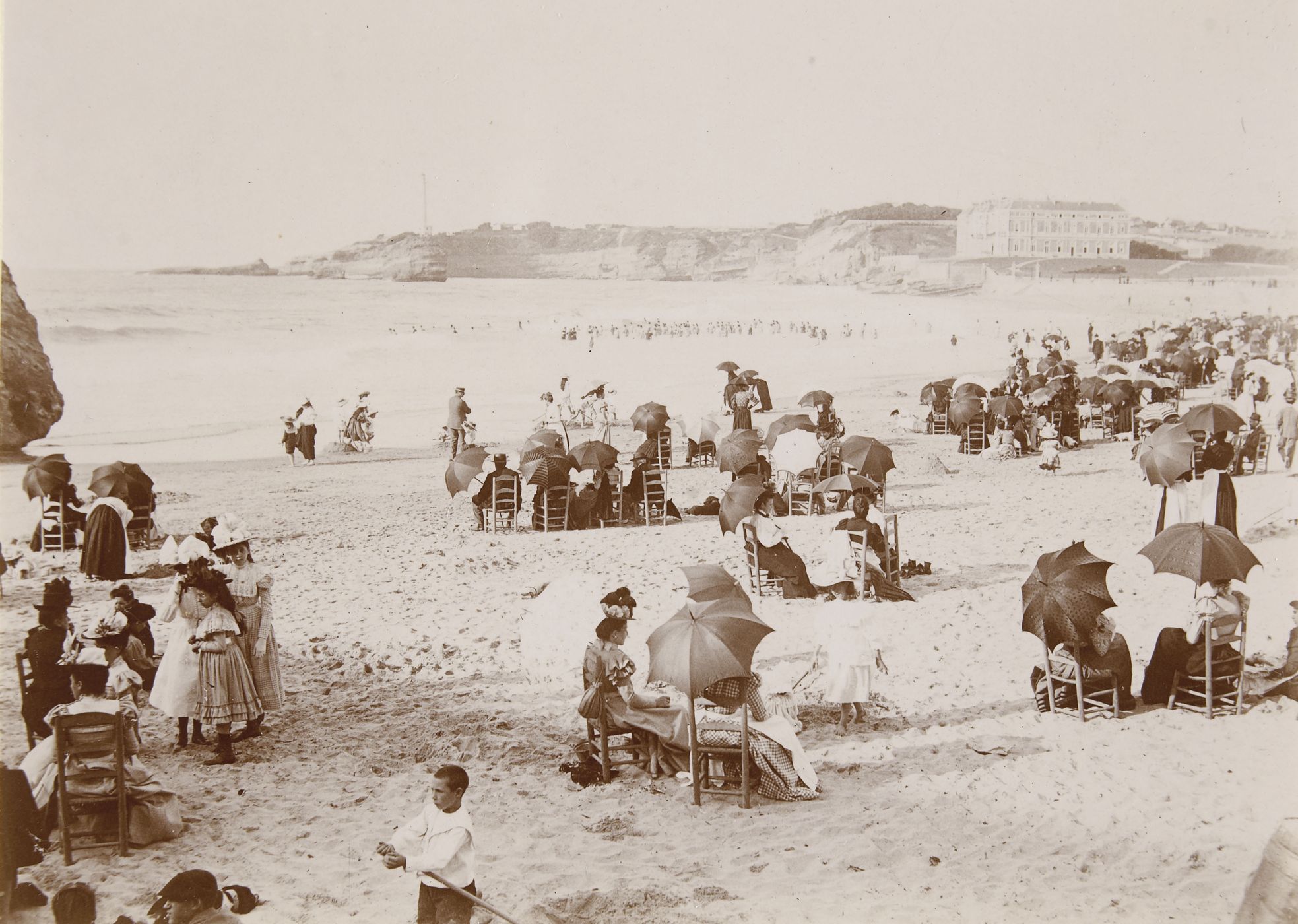 Scène de plage, Biarritz