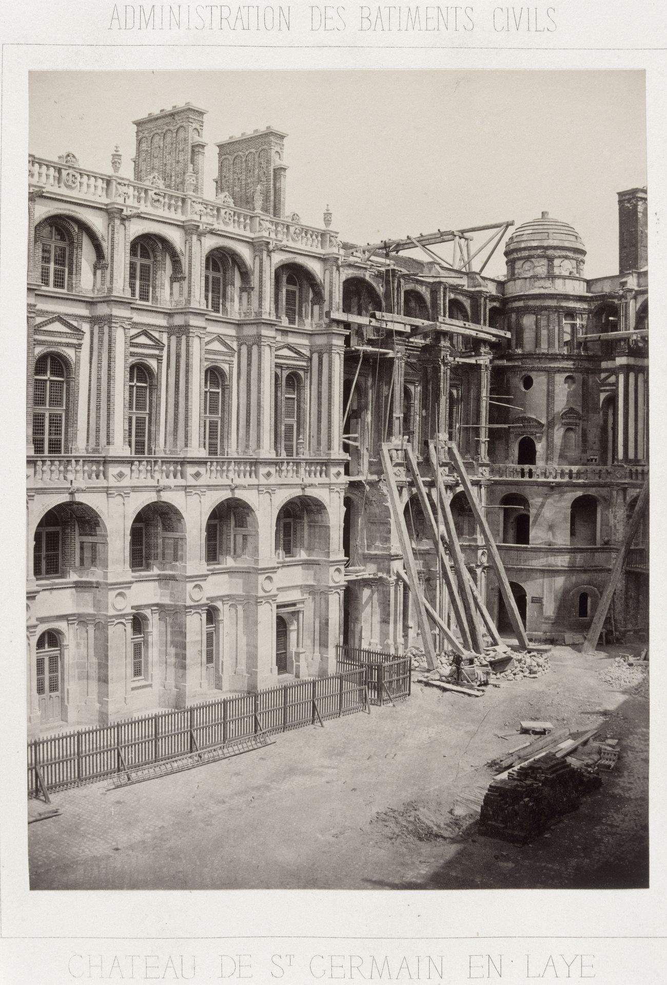 Château de Saint-Germain-en-Laye, pendant sa restauration