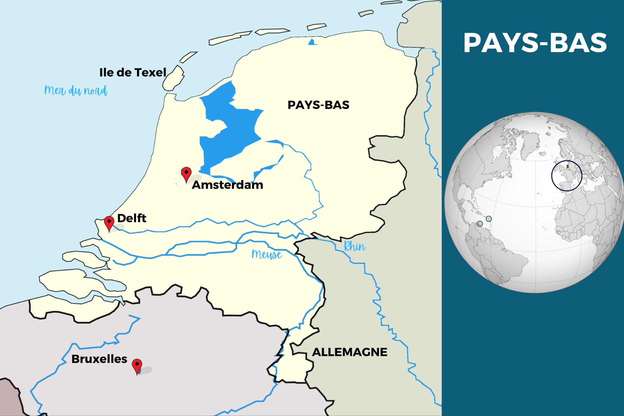 Carte des Pays-Bas