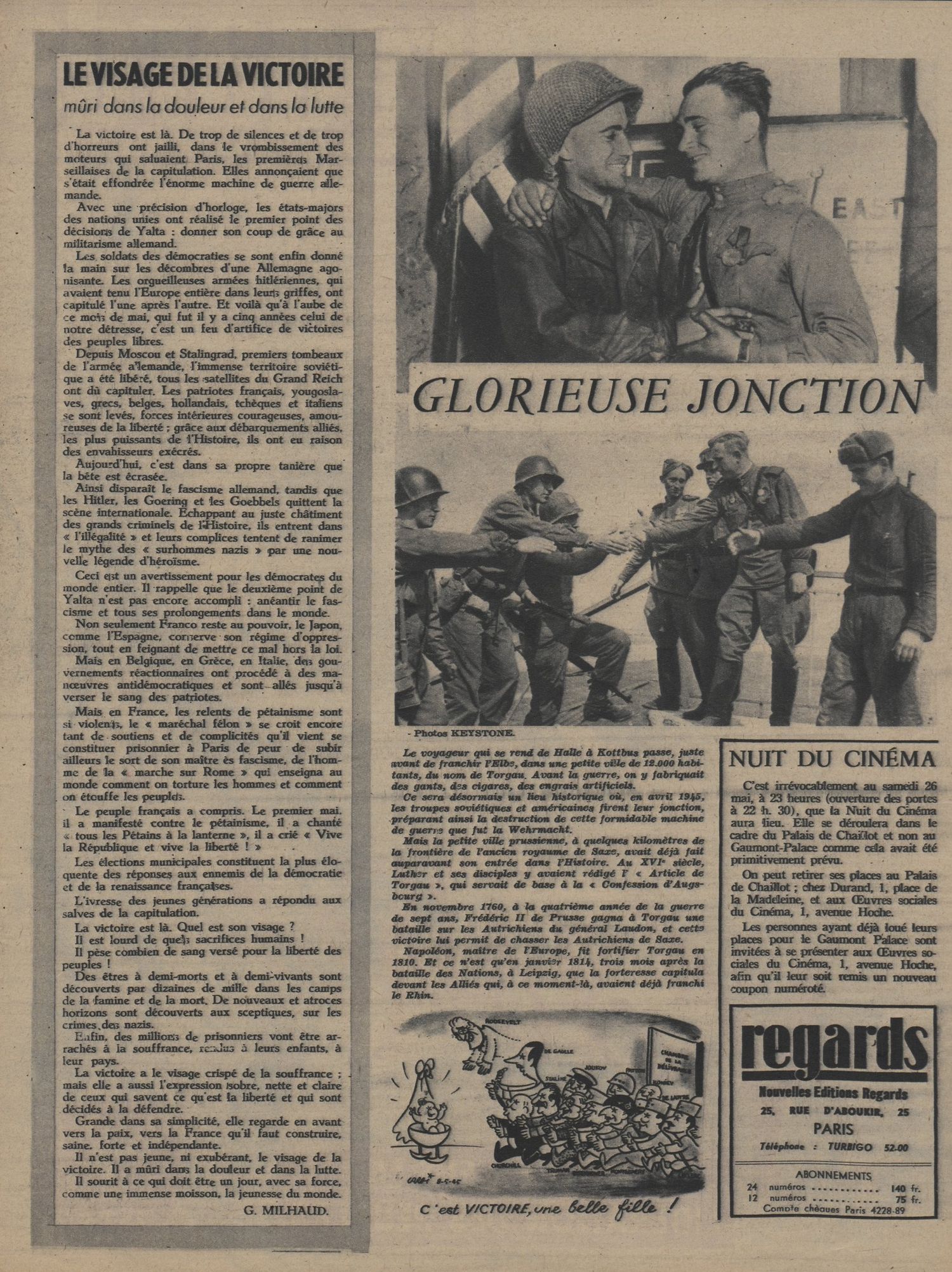 page de journal avec des soldats