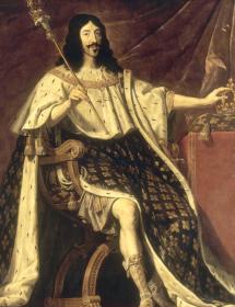 Louis XIII en costume de sacre avec le sceptre