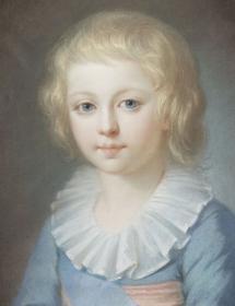 Portrait d'un jeune garçon blond