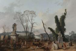 L'entrée du Tapis Vert à Versailles Robert Hubert (1733-1808), 1777