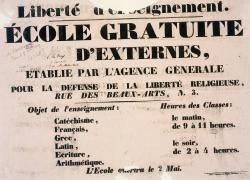 Le quotidien L’Avenir du 29 avril 1831 expose les thèses de son fondateur, Félicité de Lamennais