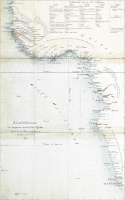 Les Européens sur les côtes d'Afrique à la fin du XVIII<sup>e</sup> siècle