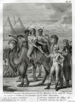 Au départ de Saint-Louis, en 1786, une expédition terrestre conduite par M. Rubaud, accompagné d’un Marabout (Arabe) et d’un Noir domestique entreprend de rejoindre le comptoir de traite de Golam,