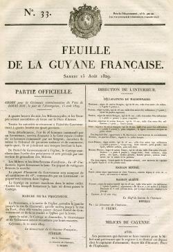 Feuille de la Guyane française
