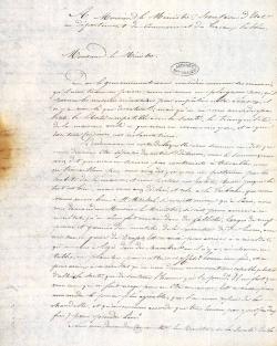 Cette lettre composée au Mont par les détenus républicains s’adresse directement à Adolphe Thiers.