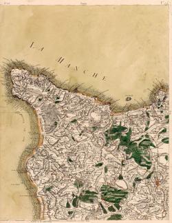 Carte de Cassini - Cherbourg