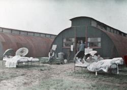 Autochromes de la guerre de 1914-1918 Lieu de prise de vue : Rousbrugge centre chirurgical
