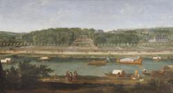 Vue de la Grande Cascade, des parterres et du château de Saint-Cloud Van der Meulen Adam Frans (1632-1690) ,  peintre