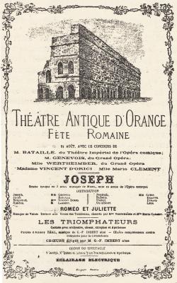 Affiche Fête romaine Orange. 