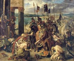 La prise de Constantinople par les croisés