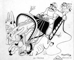 caricature en première page du journal Gringoire, 9 août 1935