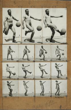 Quinze vues chronophotographiques de Charcot fils nu