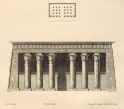 Plan du portique d'Esnah