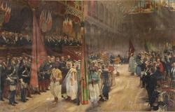 Sadi Carnot, remet dans la grande nef du Palais de l’Industrie les récompenses obtenues par les exposants des colonies françaises