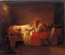 un enfant malade allongé sur un lit